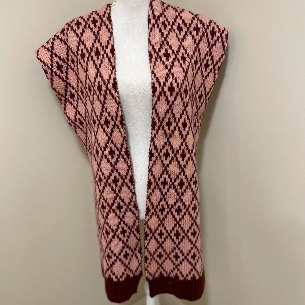 Maeve Anthropologie Siegfried Burgundy Brand New Never Worn 103 Inch Long